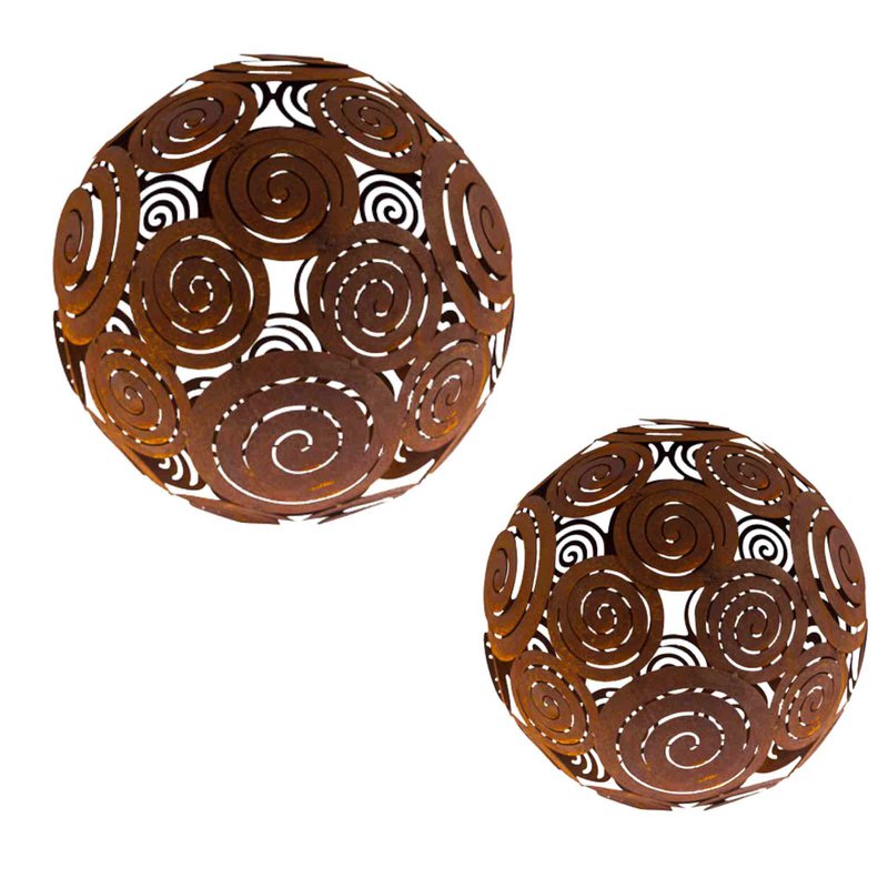 Filigree decorative ball | Patina garden decoration ball