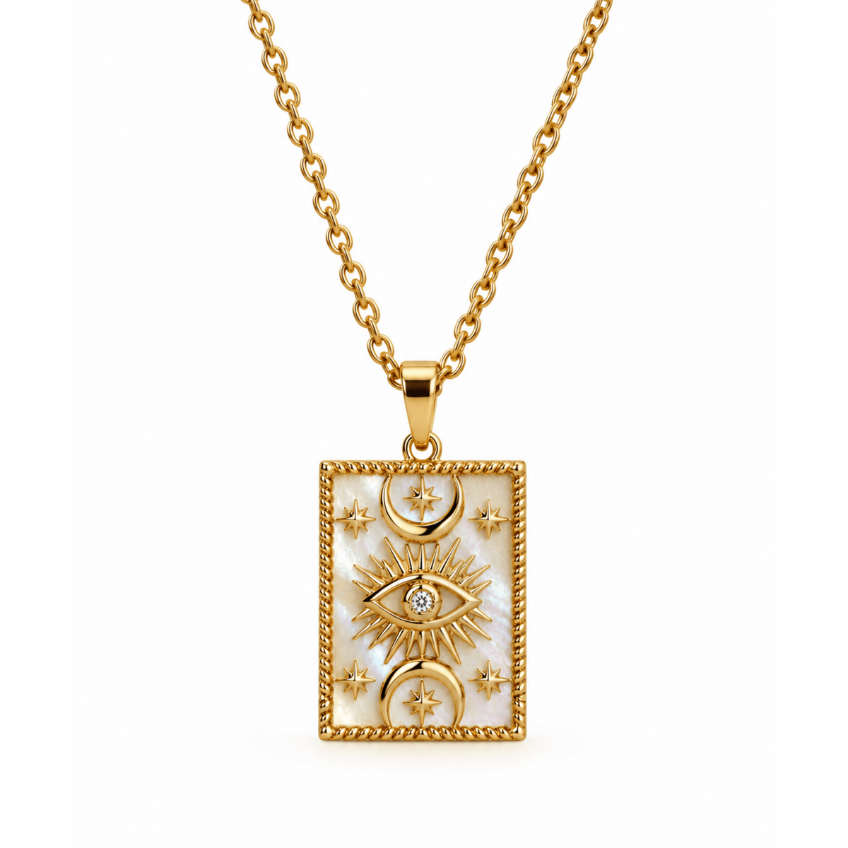 Serenity Pearl Protector – Collana Madreperla Oro