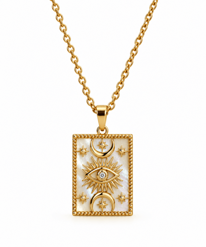 Serenity Pearl Protector – Collana Madreperla Oro