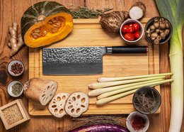 Damascus Cleaver Knife - 190 mm blade