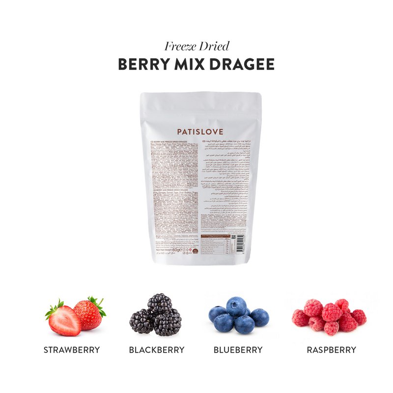 Berry Mix Schokoladenbeschichtete gefriergetrocknete Dragee