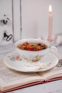 Kop en schotel Engelse tuin 180 ml Isabelle Rose