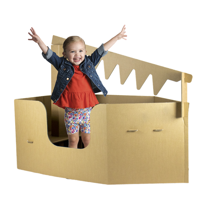 Bateau en carton