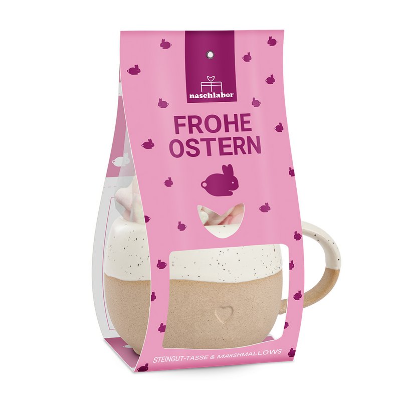Set regalo con marshmallow e tazza di Pasqua