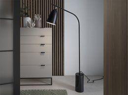 Chiffonier in Pearl Grey hout en zwart staal