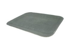 Tablette plate grande plateau de service en cuir synthétique en cuir bleu