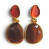 Earring: Twin Glow-Brown Red