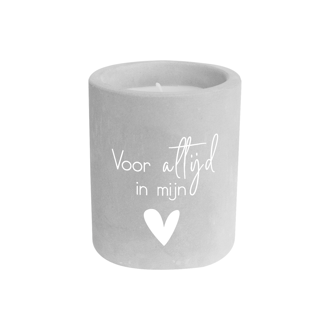 Cement candle - Voor altijd