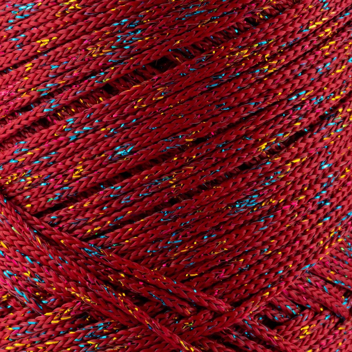 Sensy Premium 2mm Multi Sparkle - Cordón de macramé 90% polipropileno / 10% poliéster de 251 yardas