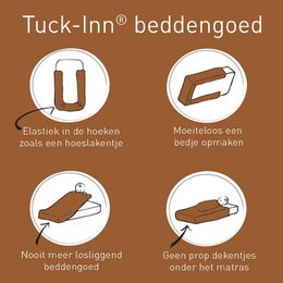 Tuck-Inn® duvet cover 140x200 (1-person) Once upon a dream Hazel brown