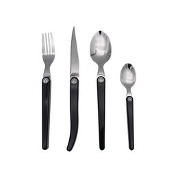 Ménagère Laguiole Héritage – Manche Carbone ABS – 16 pièces