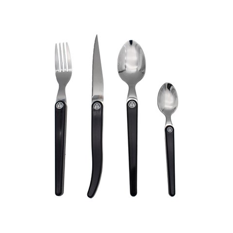 Laguiole Heritage Cutlery Set – ABS Carbon Handle – 16 pieces