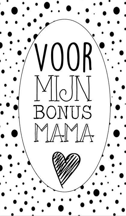 Kleine Dankeskarten 5 x 8,5 Für meine Bonusmama