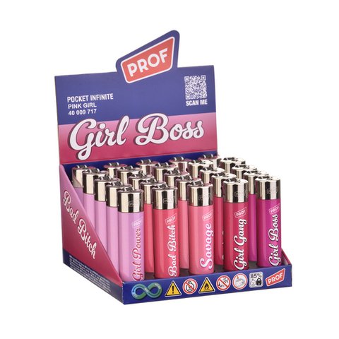 PROF – wiederaufladbares Brikett Pink Girl