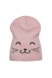 KITTY DUSTY PINK girls' beanie hat