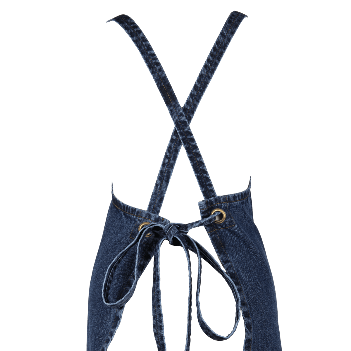 Apron DENIM crossback - 75x85 cm, blue
