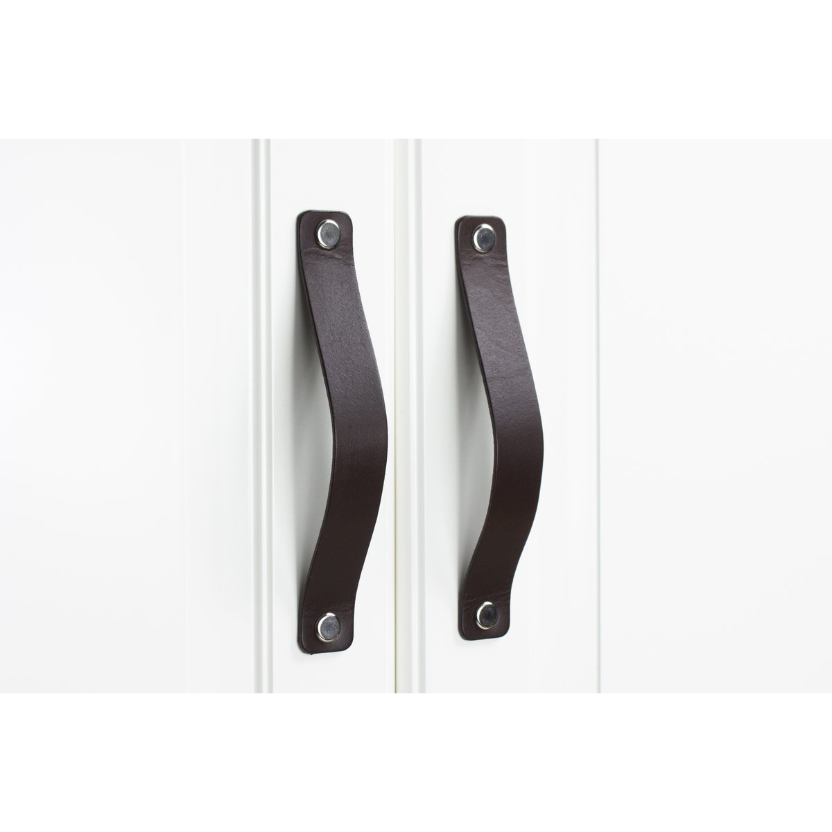 Leather furniture handles for hole spacing 128 mm