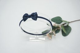 Nylon haarband satijnen strik