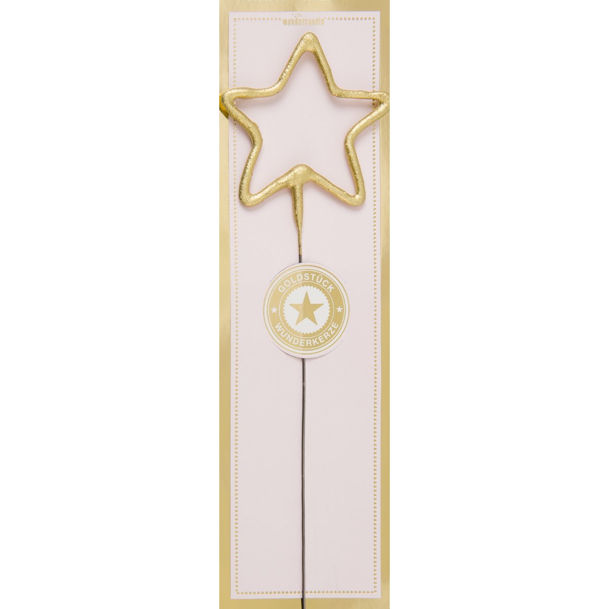 Stern gold Goldstück rosa Wondercandle® classic