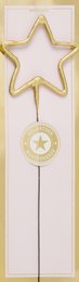 Stern gold Goldstück rosa Wondercandle® classic