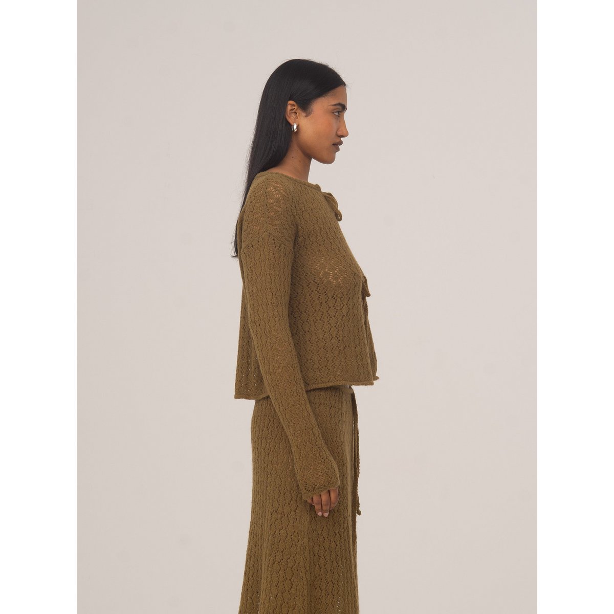 Exile Green Knit Cardigan