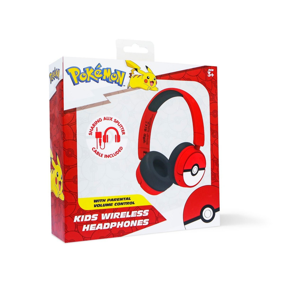 Pokémon - Pokeball logo - junior bluetooth koptelefoon
