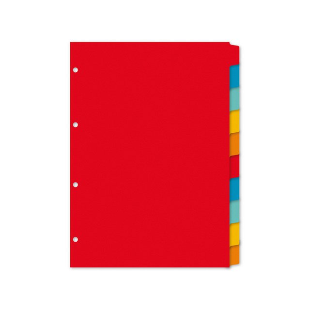 Tab Kangaro A4 blank recycled manila cardboard 180grs 4r. 10pcs assorted