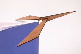 Christmas gift - CHIL puzzle walnut - balancing bird mobile