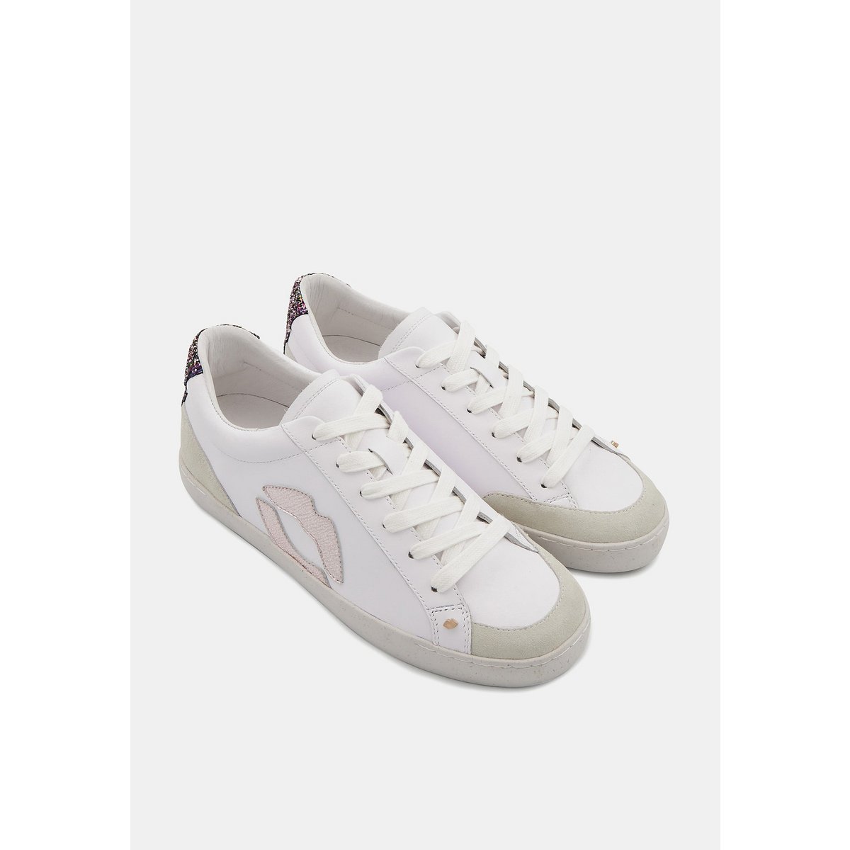 Colette-Blanc Rose Gold Glitter