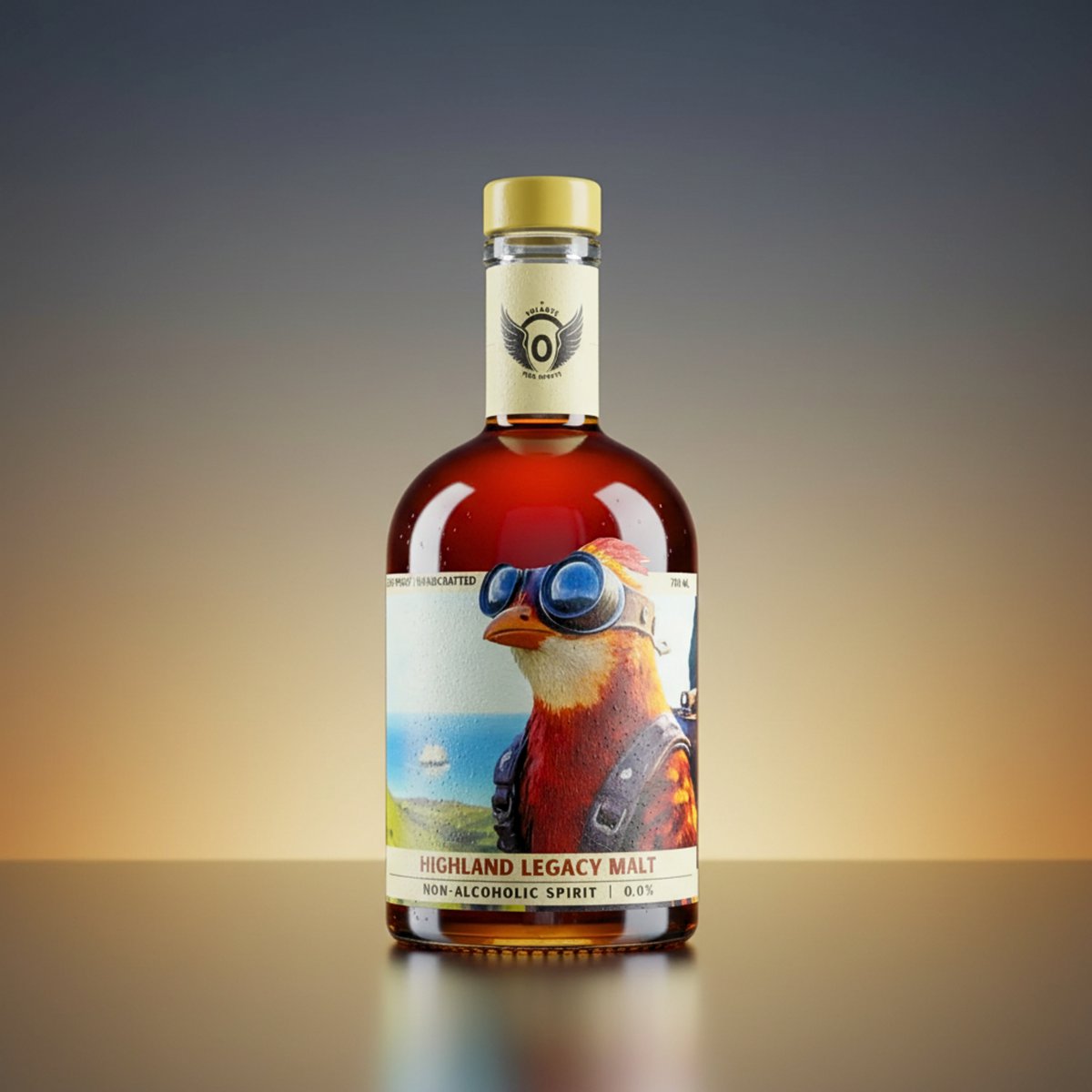Volante Highland Legacy Malt 0.0% – Bebida espirituosa estilo whisky sin alcohol – 700 ml