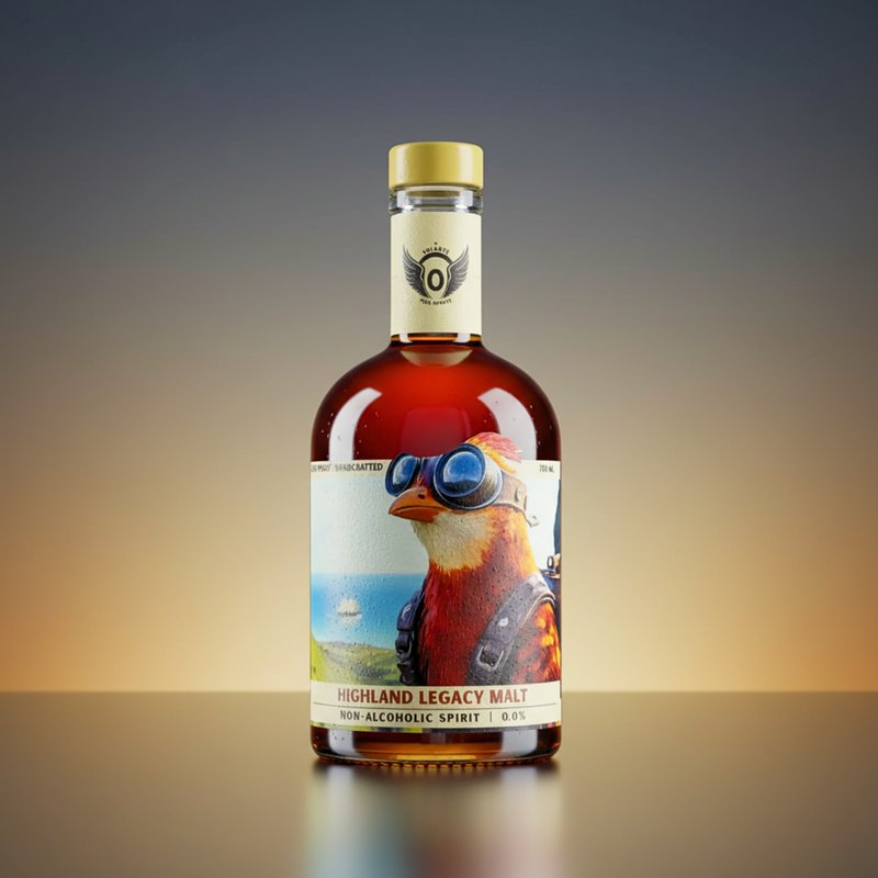 Volante Highland Legacy Malt 0,0% – Distillato analcolico in stile whisky – 700 ml