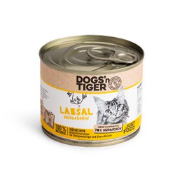 Dogs'n Tiger Adult, Senior, premium kattefoder, Labsal, vådfoder, kornfri, kylling