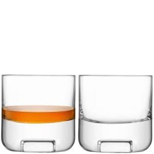 L.S.A. - Cask whiskey glass 240 ml set of 2 pieces - Transparent