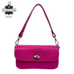 Borsa a mano da donna in pelle con manovella girevole. B2B58057