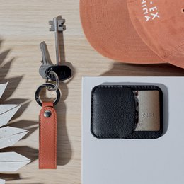Minimalist Black Card Holder Wallet for Men and Women