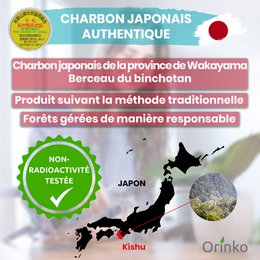 Japanische Binchotan-Großpackung, 2 kg (Größe L) + Gratis-Display