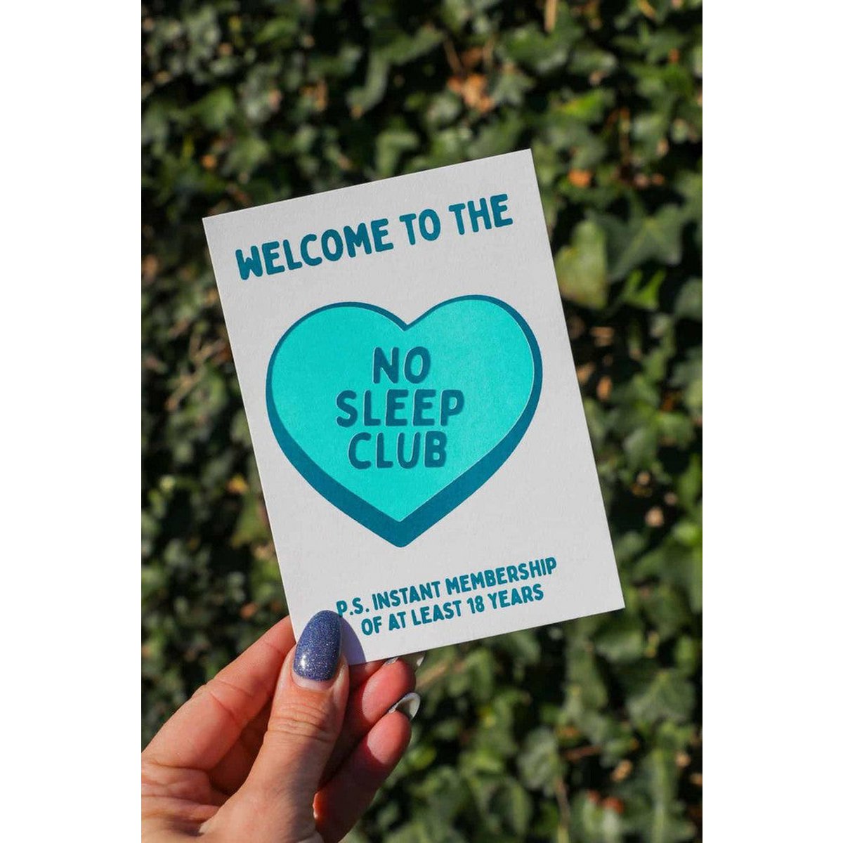 Riso estampado No Sleep Club menta