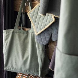 Recycelte Einkaufstasche Grace Matcha 35 x 40 x 15