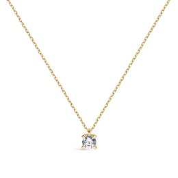 Geelgouden Strong Claw Diamond Choker 0.25 Cts HSI2