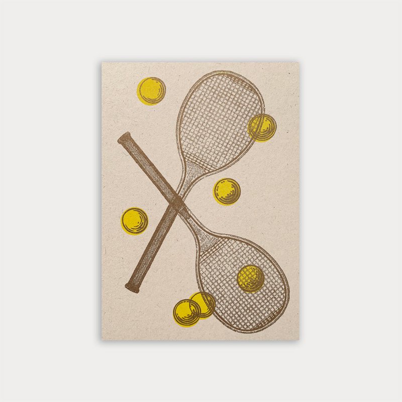 Postkort / Tennis / Øko papir