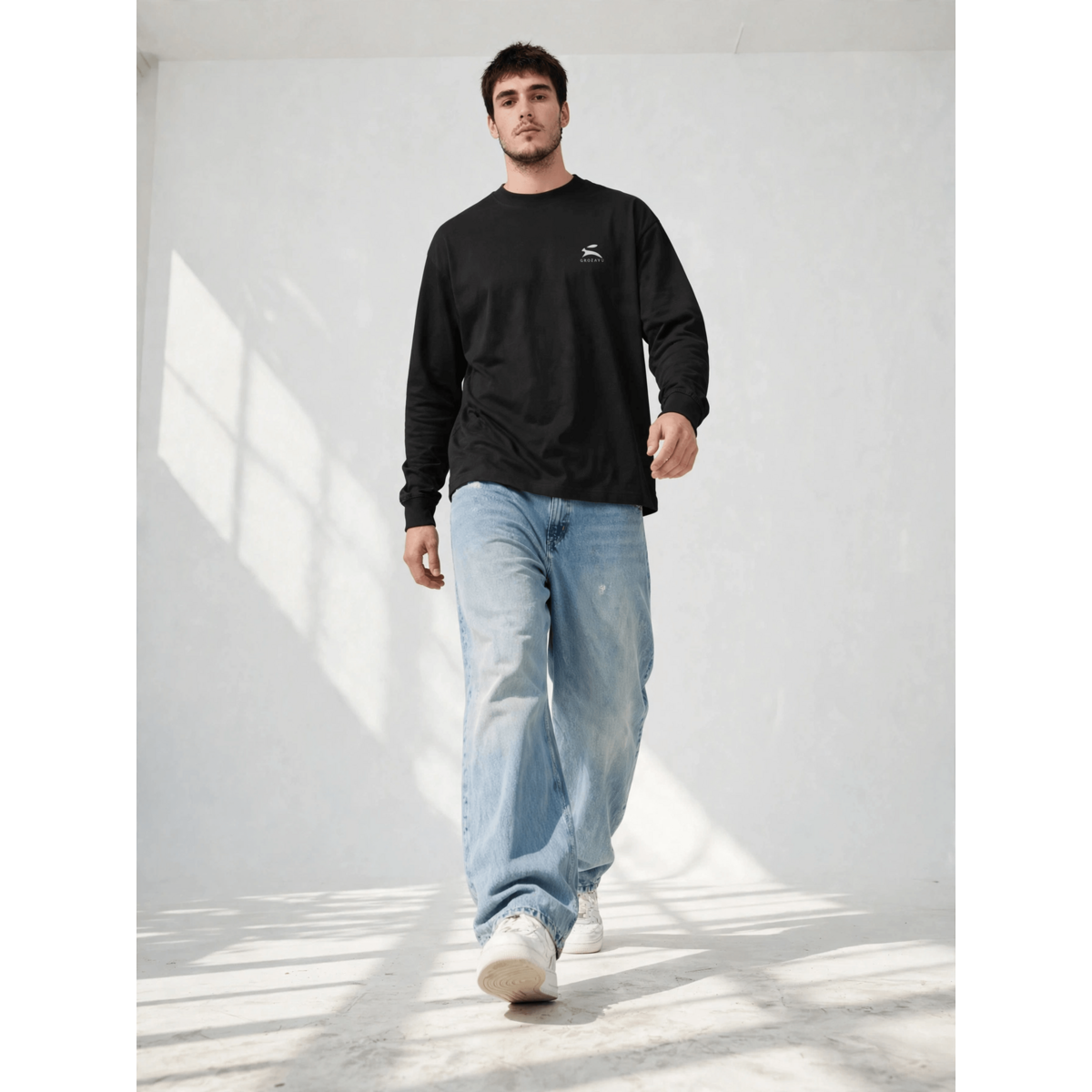 Schweres Langarm-T-Shirt