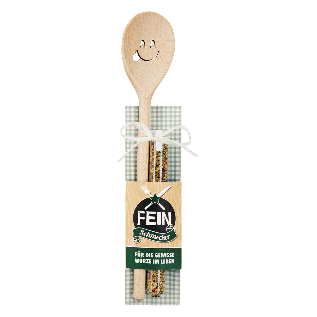 Wooden spoon + spice mix VE 6