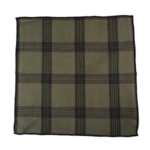 Black Check Servet sage 40x40cm (set of 2)
