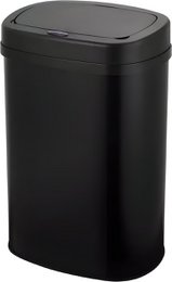Poubelle à capteur - Capacité 60 litres - Inox - Noir