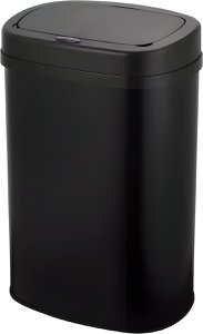 Sensor waste bin - 60 liter capacity - Stainless steel - Black