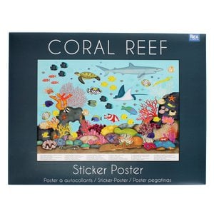 Stickerposter van koraalrif