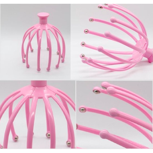 Without Lemons Handy Claws Head Massage Spin - Pink