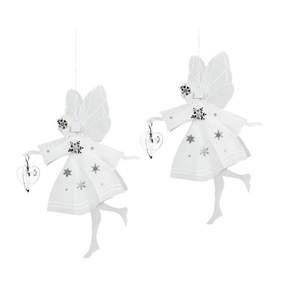 White Fairy with Heart, small (2-pack)