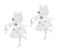 White Fairy with Heart, small (2-pack)