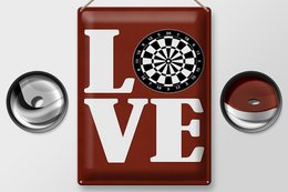 Tin sign saying 30x40cm Love Dart Gift